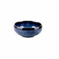 Glazed Ceramic Bowl Japanese Gloss Finish Blue Teal with Spoon Option