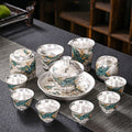 999 Sterling Silver Tea Set 11pc | Green Dragon Qinglong
