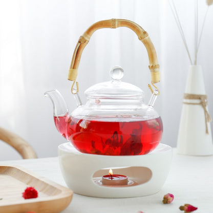 Porcelain Candle Teapot Warmer | Tea Warmer Stand for Teapot & Mug