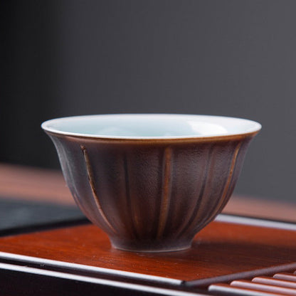 Tea Cup Japanese Mashiko Celadon Porcelain 50ml Gongfu Cup
