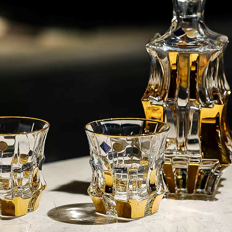 Crystal Whisky Decanter Set – Bohemia Royal Bohemian Glass