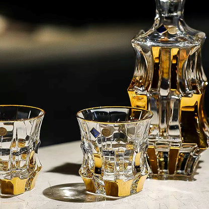 Crystal Whisky Decanter Set – Bohemia Royal Bohemian Glass