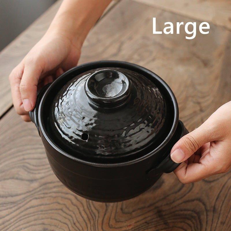 Clay Pot Mini Earthenware Cooking Pot Single Serving Japanese Donabe Soup Stew Rice Pot Small Claypot