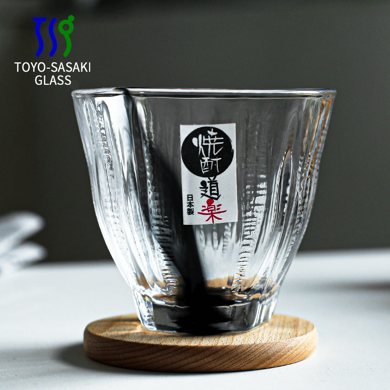 Whiskey Glass | Japanese Hand-Painted Smoke Motif Whiskey Glass