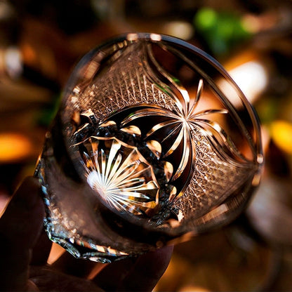 Whiskey Glass Edo Kiriko Lepidoptera – Japanese Cut Crystal Butterfly Tumbler
