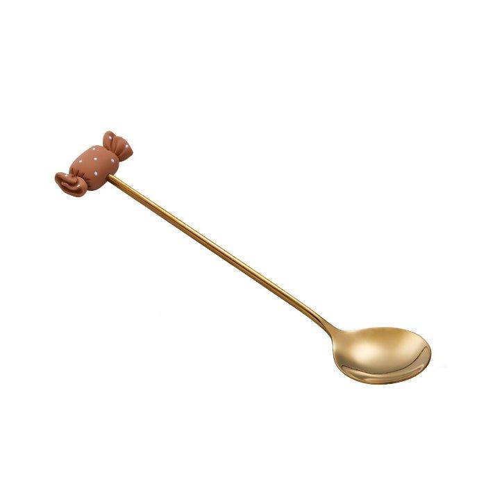 Coffee Stirrer Set Gold Stainless Steel Themed Holiday Barware