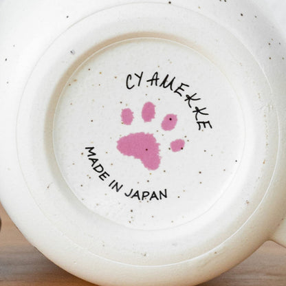 Ceramic Mug | Japanese Mino Ware Neko Cat Handcrafted Coffee Tea Cup