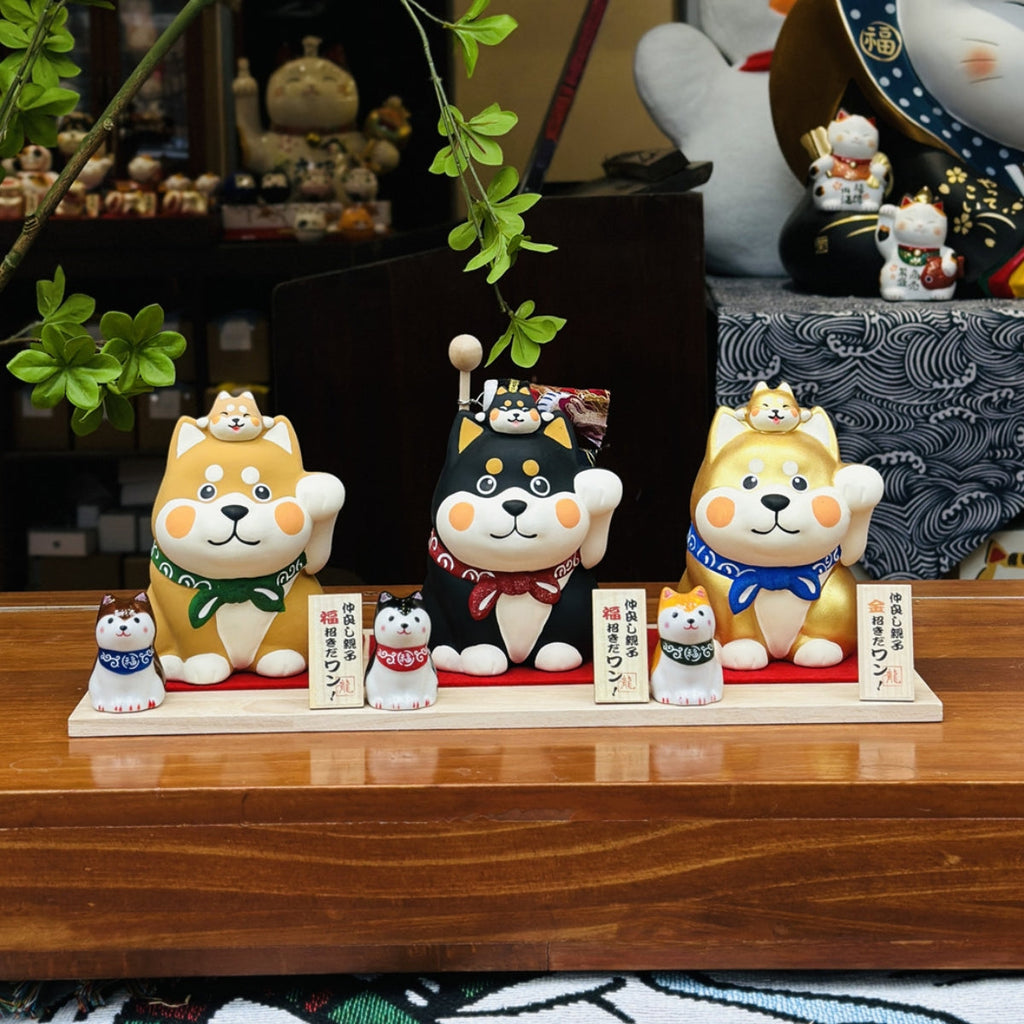 Japanese Shiba Inu Ceramic Coin Bank – Lucky Festive Gift