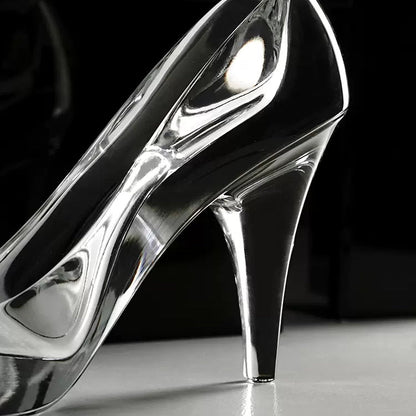 Crystal Slipper Ornament Bohemia Czech Crystal Glass Cinderella Shoe Figurine Collectible Home Decor Gift