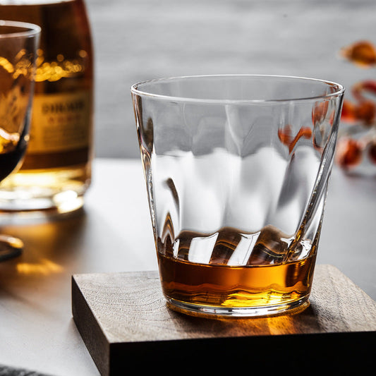 Japanese Whiskey Glass | Wide Bowl Lead-Free Tasting Tumbler