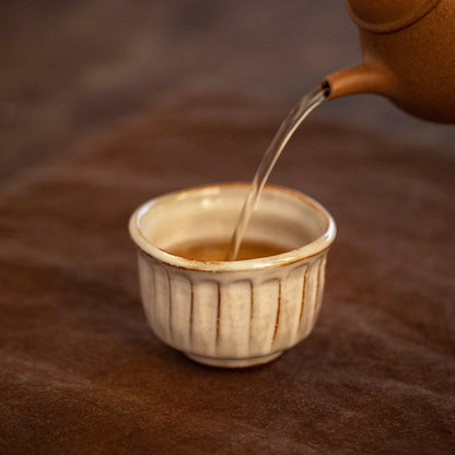 Japanese Tea Cup Set of 5 – Mino Ware Haru-no-Sato Ceramic