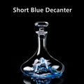 1x Short Blue Decanter Only