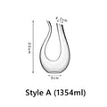 Wine Decanter Glass Aerating Decanter Abstract Design Modern Tabletop Carafe for Red Wine