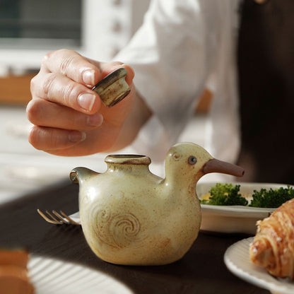 Soy Sauce Dispenser Duck Shape | Seto Ware Ceramic Handcrafted