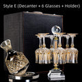 Style E (Decanter + 6 Glasses + Holder)