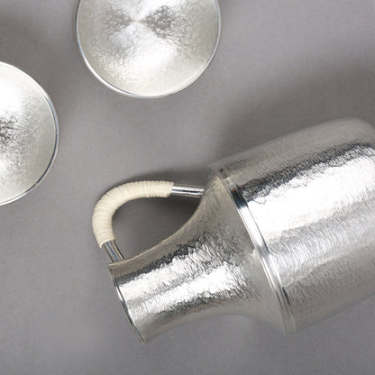 Sake Set – Osaka Suzuki Handcrafted Tin Flagon & 2 Cups