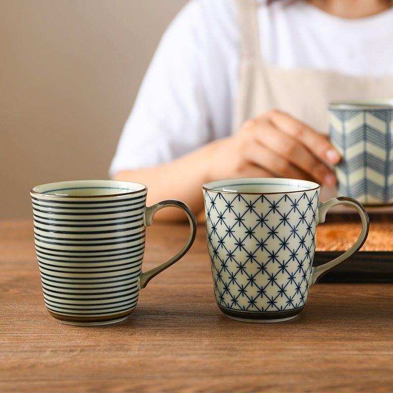 Ceramic Tea Cups Set of 5 Japanese Handcrafted Traditional Pattern Teacup Gift Set