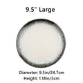 Ceramic Plate | Japanese Mino Ware Kiln-Altered Handcrafted Dinner Plate