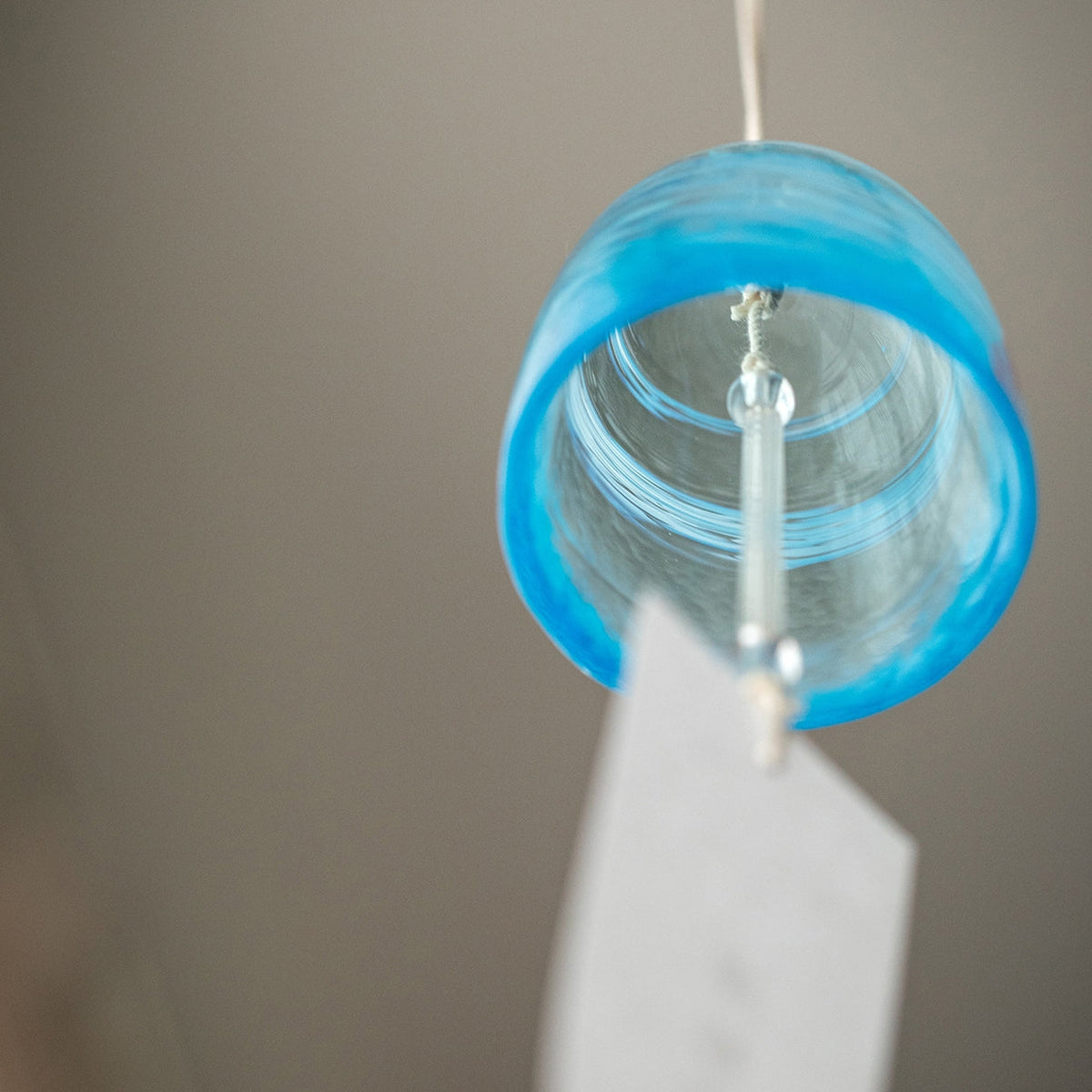 Glass Wind Chime Handcrafted Japanese Aderia Hand-Blown Hand-Painted Furin Home Decor Gift Made in Japan