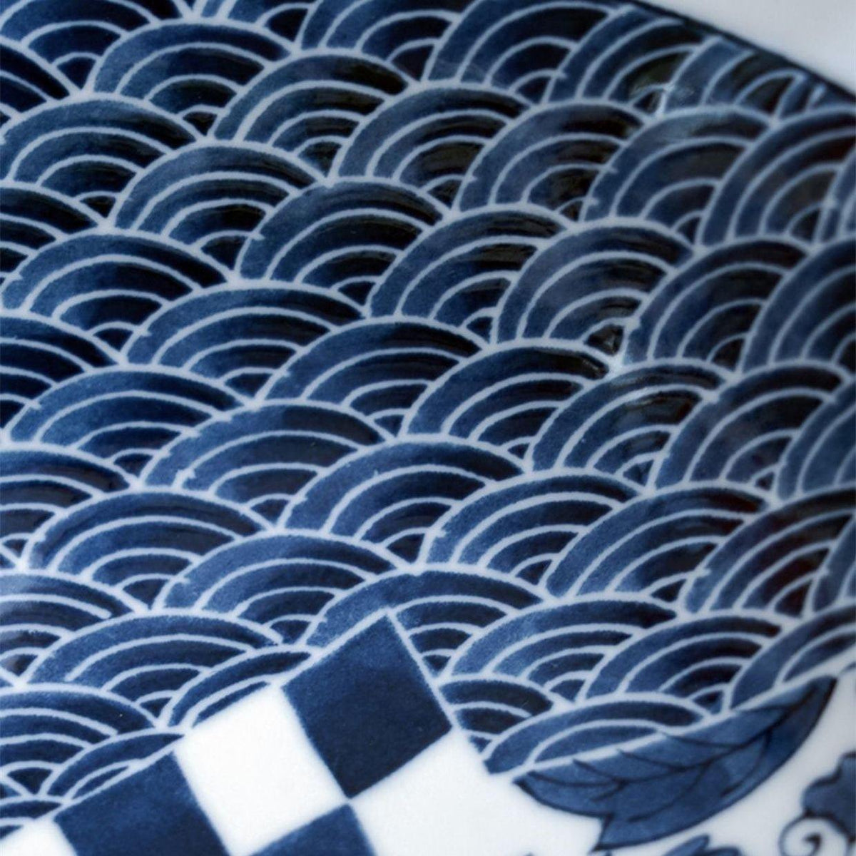 Ramen Bowl | Japanese Mino Ware Imari Handcrafted Imperial Ceramic Bowl