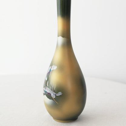 Japanese Ceramic Vase – Kutaniyaki Cloud Landscape Collection