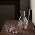 Sake Set Japanese Glass Flagon & Cups – Sakura Snow Design