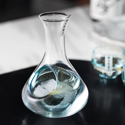 Sake Set Gold Foil Starlight | Handcrafted Japanese Glass