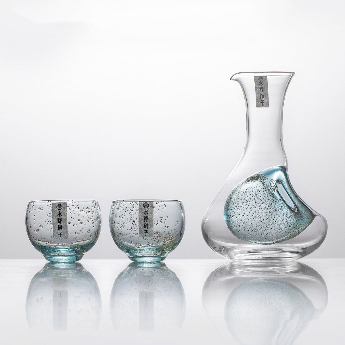 Sake Set Gold Foil Starlight | Handcrafted Japanese Glass