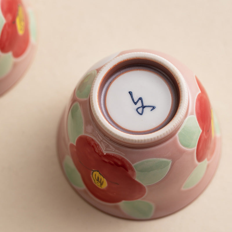 Tea Set Arita Ware Ceramic Hana Floral Hand-Painted Japanese Porcelain Teapot Teacup Gift Box Made in Japan
