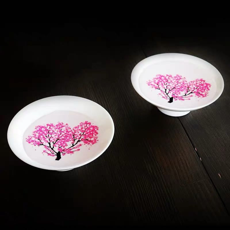 Sake Cup Set – Mino Ware Color-Changing Sakura Ceramic
