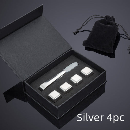 Stainless Steel Ice Cubes Set | Reusable Chilling Stones