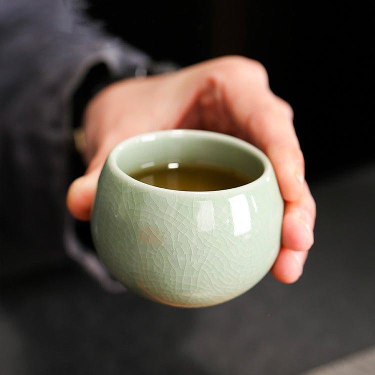 Ceramic Tea Cup Set of 5 – Handcrafted Rounded Teacups