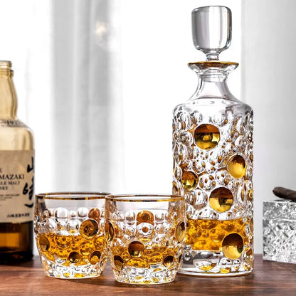 Crystal Whisky Decanter Set – Bohemia Lisboa Eleganza Bohemian Glass