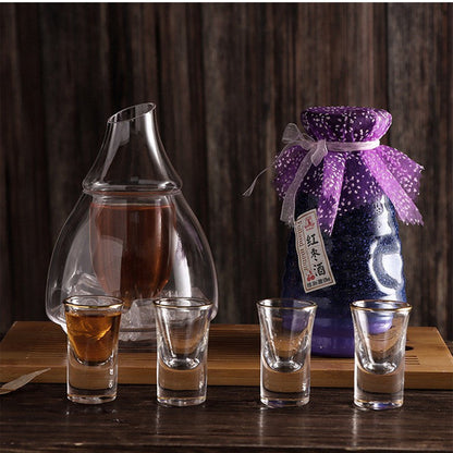 Whiskey Decanter Set Two-Tier Spirit Glass with Ice Bowl