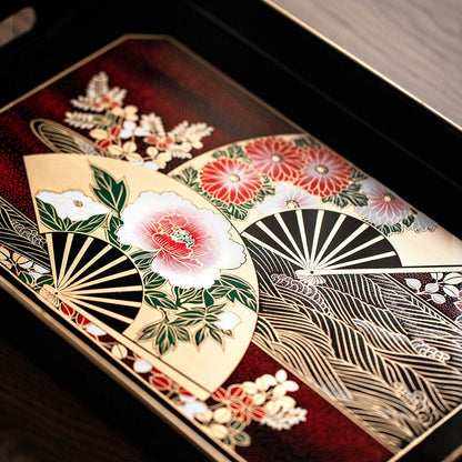 Japanese Lacquer Tray – Yamanaka Shikki Senbu Serving Tray