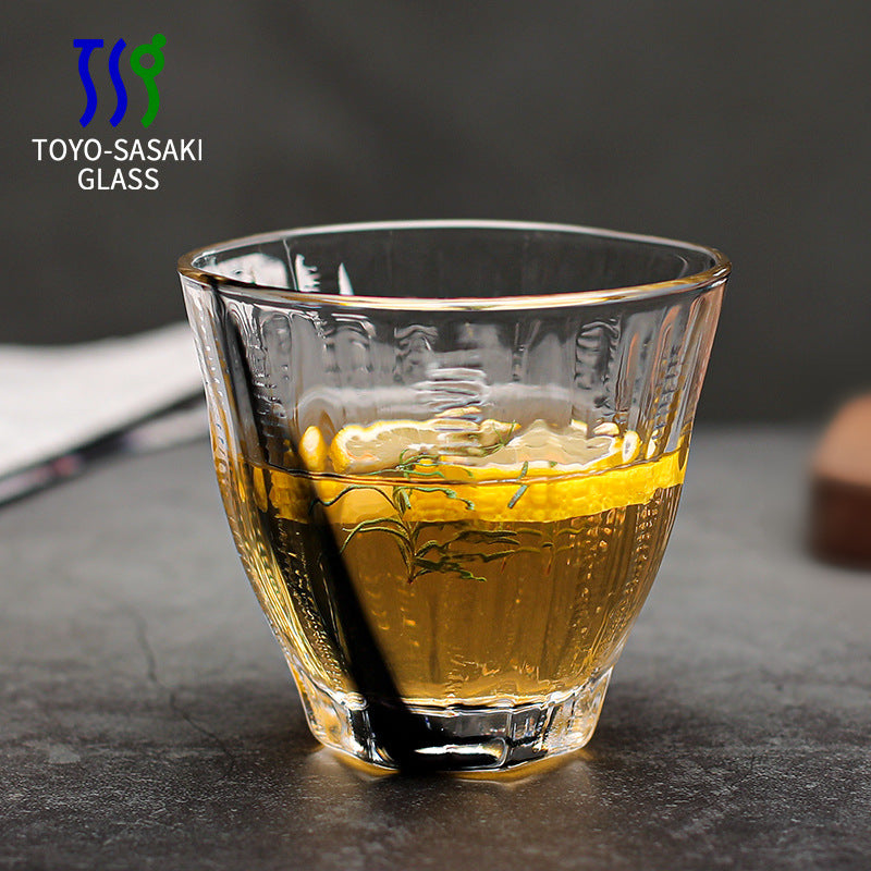Whiskey Glass | Japanese Hand-Painted Smoke Motif Whiskey Glass