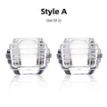 Crystal Candleholder Set of 2 German Glass Dinner Candlestand