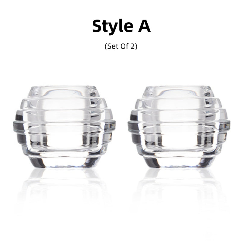 Crystal Candleholder Set of 2 German Glass Dinner Candlestand