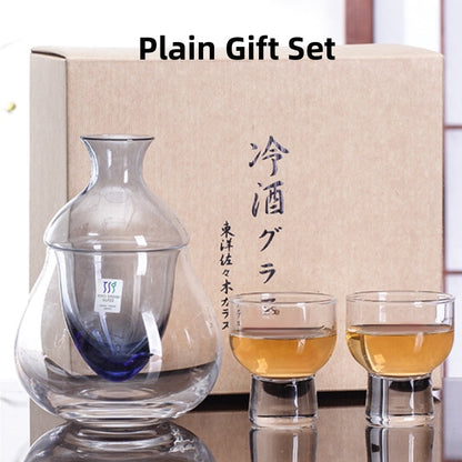 Sake Set Japanese Crystal Glass Decanter Gift Set – Sori Yanagi