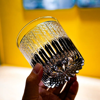 Whiskey Glass Stellar Nexus – Edo Kiriko Handcrafted Crystal