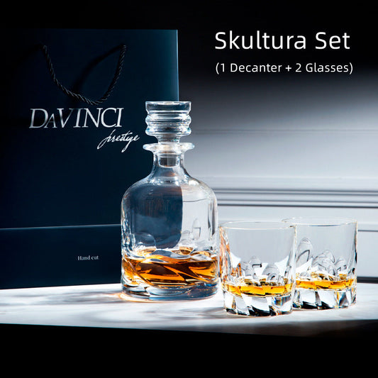 Whiskey Glasses Set Davinci Italian with Decanter – Made in Italy | Urban, Skultura, Touch & Grosseto