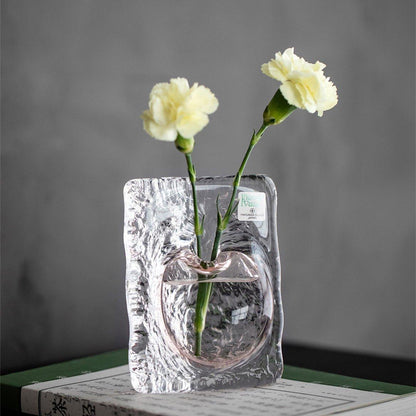 Glass Vase | Ocean Heart Handcrafted Japanese Art Glass Home Decor