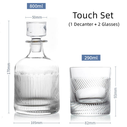 Whiskey Glasses Set Davinci Italian with Decanter – Made in Italy | Urban, Skultura, Touch & Grosseto