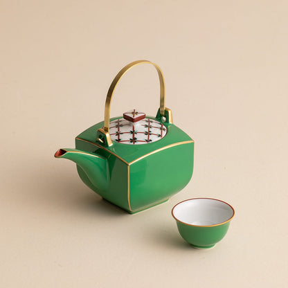 Japanese Ceramic Tea Set Jade Green | Zensho Teapot