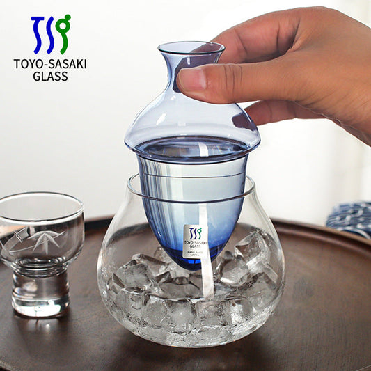 Sake Set Japanese Crystal Glass Decanter Gift Set – Sori Yanagi