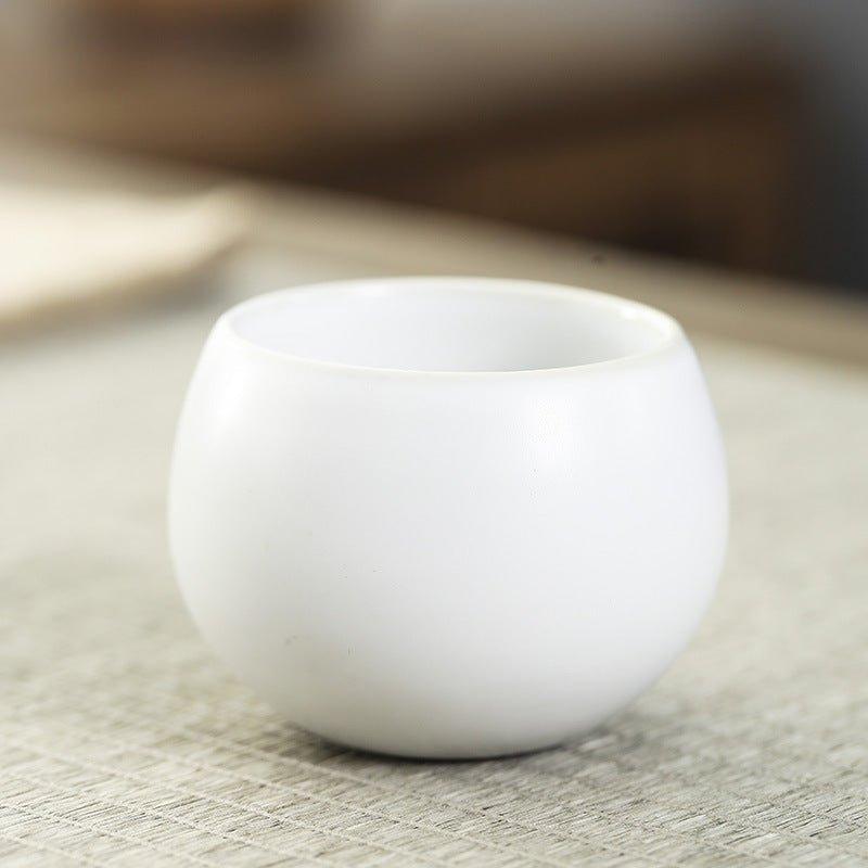 Ceramic Tea Cup Set of 5 – Handcrafted Rounded Teacups