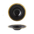 Black with golden rim