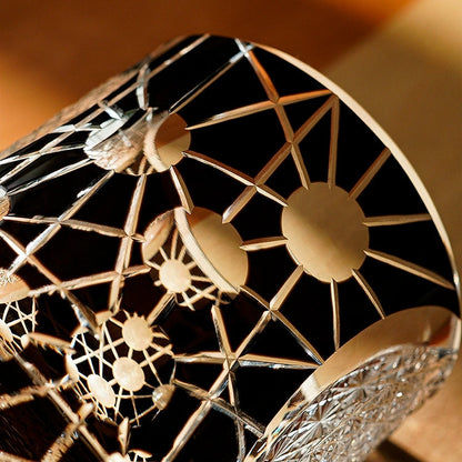 Crystal Whiskey Glass Night Jewel | Edo Kiriko Handcrafted Barware