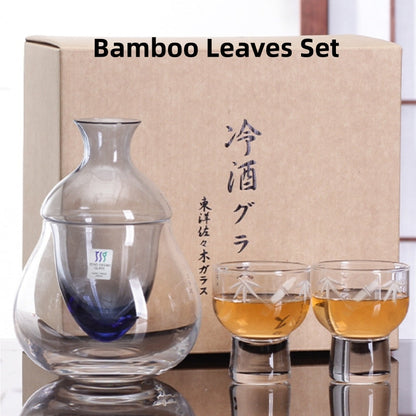 Sake Set Japanese Crystal Glass Decanter Gift Set – Sori Yanagi