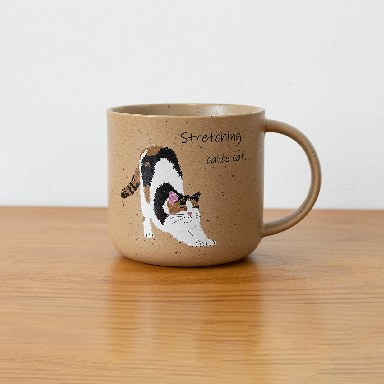 Ceramic Mug | Japanese Mino Ware Neko Cat Handcrafted Coffee Tea Cup